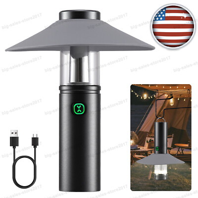 #ad Magnetic Portable USB Rechargeable LED Camping Lantern Light Flashlight Lamp US $12.55