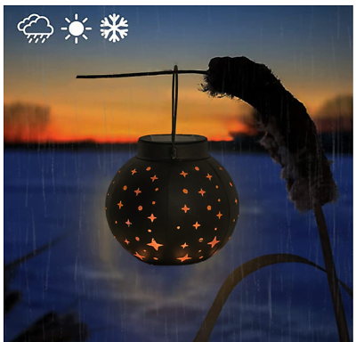 #ad Outdoor Lanterns TD Solar Lantern Outdoor Hanging Solar LightsGarden Hanging Li $7.99