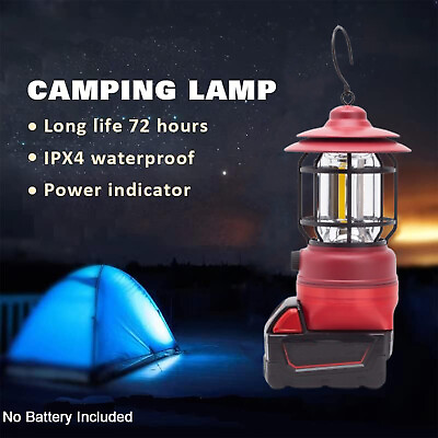 #ad Camping Lantern LED Work Light For Milwaukee 18V Battery Outdoor Tent Lamp New $34.99