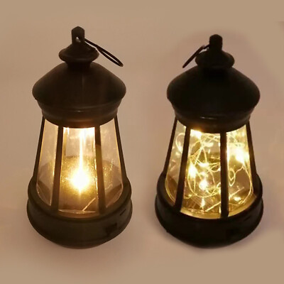 #ad Solar LED Powered Lantern Lights Hanging Garden Waterproof Outdoor Lamp Decor $8.07