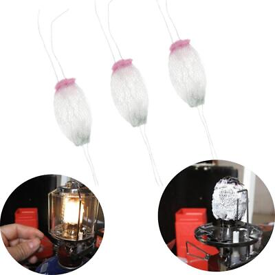#ad Set of 3 Non Polluting Gas Lantern Mantles Camping Accessories Light Cover $6.78