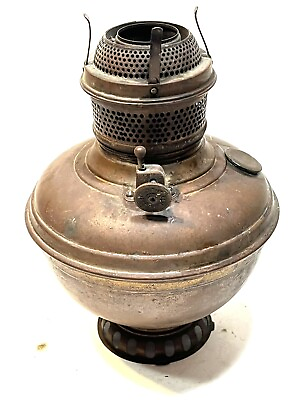 #ad Antique Lamp Oil Kerosene Gas Lantern Light Lamp FOR PARTS $14.60