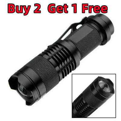 #ad LED Tactical Flashlight Military Grade Torch Small Super Bright Handheld Light* $5.99
