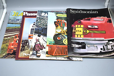 #ad Collectible lot of Variety 5 Railroad Transportation Magazines 1971 1988 P O $20.00
