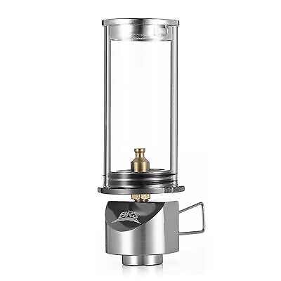 #ad Outdoor Gas Lantern Dreamlike Candle Lamp Portable Tent Lantern Glass Mantle ... $24.11