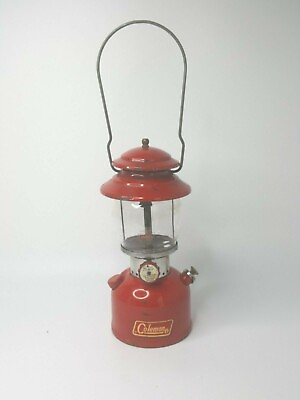 #ad 1971 Vintage COLEMAN Lantern 200a RED RED MADE IN Wichita KSUSA $60.00