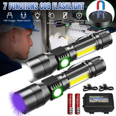 #ad Super Bright 900000lm UV Torch Ultra Violet Flashlight Blacklight Light Lamp LED $22.99