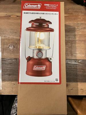 #ad Coleman Lantern One Mantle Lantern Red Gasoline Lantern 130W R214C046J Japan $219.00