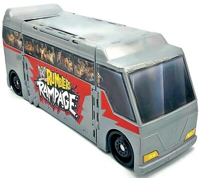 #ad RARE Mattel WWE Rumblers Rampage Transforming Tour Bus Wrestling PlaySet 2012 C $199.97
