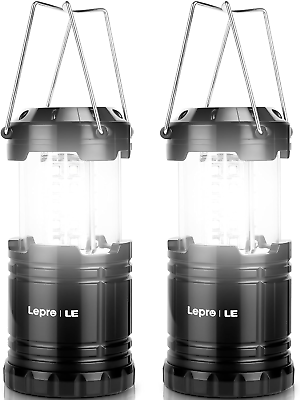 #ad #ad LED Camping Lanterns Battery Powered Collapsible IPX4 Water Resistant $28.99