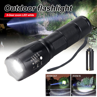 #ad #ad Police 90000LM LED Flashlight Super Bright Zoom Powerful Camping Lamp AAA Torch $5.99