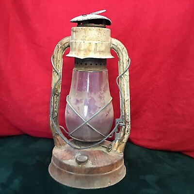 #ad Early Antique Lantern DIETZ D LITE No 2 D Lite Primitive Oil Kerosene Lamp Vtg $65.99