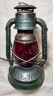 #ad #ad Vintage Dietz Little Wizard Lantern Red Globe NY USA MADE $59.95