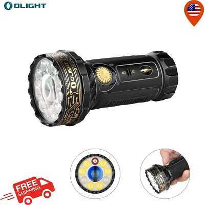 #ad Olight Marauder Mini Powerful LED Flashlight with RGB 7000 Lumens Golden Black $229.99