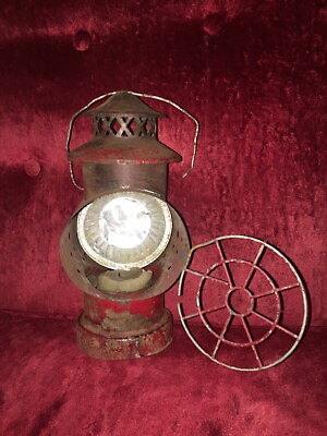 #ad vintage red candle lantern ANTIQUE $24.00