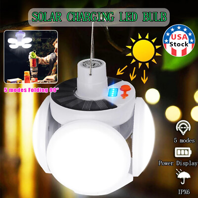 #ad Solar LED Torch Foldable Lantern Night Light Outdoor Camping Lamp Emergency US $9.79