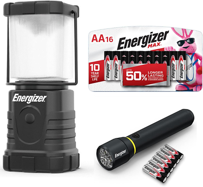 #ad LED Camping Lantern and Flashlight Kit Bright Camping Lights Work amp; Emergency $65.38