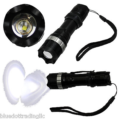 #ad NEW 400 Lumen Waterproof Zoomable CREE LED Flashlight Torch Zoom SA 9 7W USA $5.99
