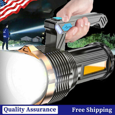 #ad #ad Brightest 9900000LM LED Powerful 8 Modes Flashlight Rechargeable Torch Spotlight $10.78