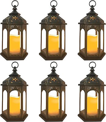 #ad Decorative Candle Lanterns Flameless Battery operated with Timer Function $95.99