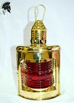 #ad Vintage Brass Minor Lamp Antique Oil Lantern Lamp Maritime Home Decorative Gift $72.00
