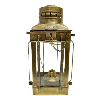 #ad Home Lamp Oil Lantern Antique Ship Decor Nautical Brass Maritime Finish Boat $70.20