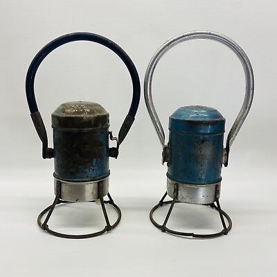 #ad #ad SET OF 2 Electric Star Headlight Conductor Railroad Lanterns Norfolk amp; Western $19.99