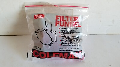 #ad Coleman Lantern Stove Filter Funnel Red 5103 700 Free Shipping $14.99