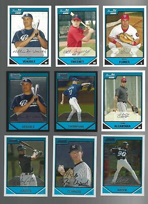 #ad 2007 BOWMAN PROSPECTS BP BC PAPER or CHROME RC#x27;s 1st cards U PICK $0.99