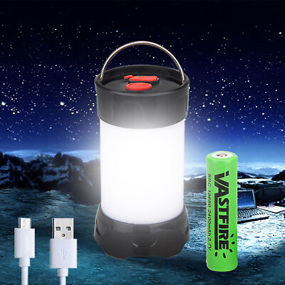 #ad Camping Lantern Led Light Lamp Rechargeable Flashlight Outdoor White Red Light $10.99