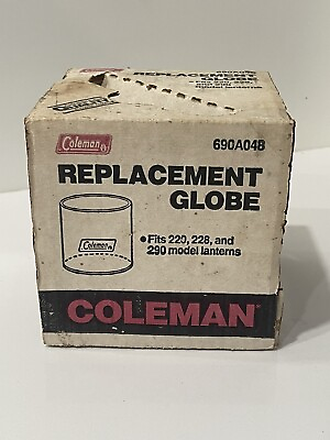 #ad VTG NOS Coleman Lantern Replacement Globe 690A048 Fits 220 228 290 Models $33.89
