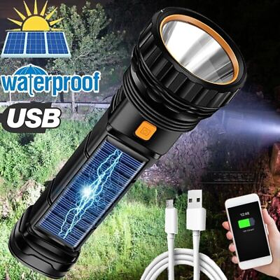 #ad 990000LM LED Flashlight Tactical Light Super Bright Torch USB Rechargeable Lamp. $9.99