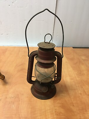 #ad Vintage Dietz Comet Kerosene Lantern with H 16 Embossed Glass Syracuse NY $24.99