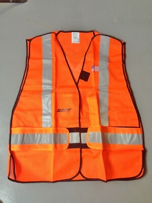 #ad NEW in BOX BNSF Railway Safety Vest Large Regular $4.99