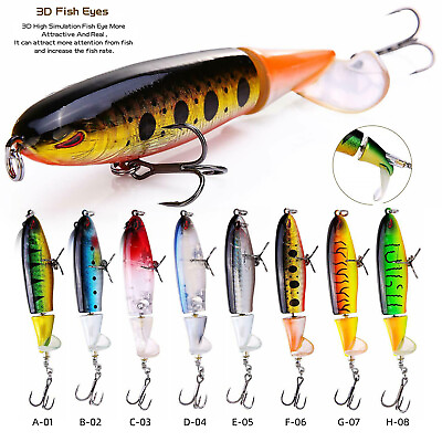 #ad #ad Whopper Plopper Topwater Floating Fishing Lures Baits Rotating Tail for Bass US $2.72