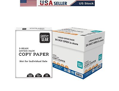 #ad Office A4 White Paper 8.5quot; x 11quot; Printer Copier 5 Reams Of 2500 Sheets $23.99