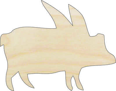 #ad #ad Flying Pig Laser Cut Wood Shape MYTH2 $39.20