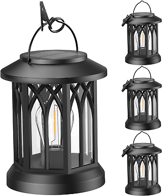 #ad #ad Solar Lanterns Outdoor Hanging 4 Pack Upgraded Bright Solar Lantern Lights Outd $68.25