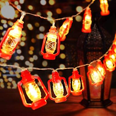 #ad 30 Red Lantern String Lights for Bedroom Patio Garden Holiday Home Indoor Dec... $31.26