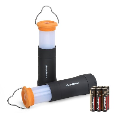 #ad 2PCS 2 in 1 Mini Lanterns LED Flashlights w 3 Light Modes Outdoor Zoomable Torch $18.99