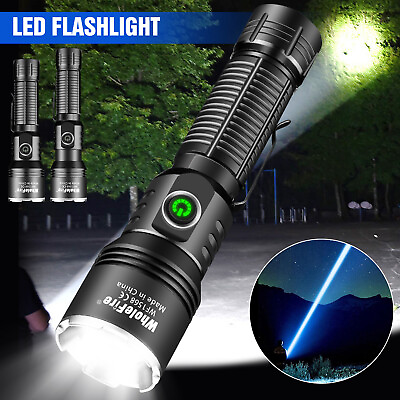 #ad #ad Powerful 900000LM Dimmable LED Flashlight Super Bright Rechargeable Zoom Torch $20.95