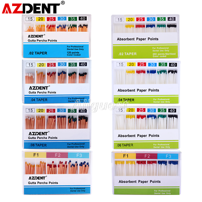 #ad AZDENT Dental Gutta Percha Points Absorbent Paper Points Endodontic Root Canal $303.59