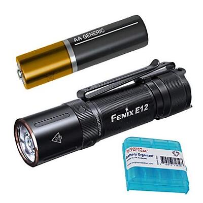 #ad Fenix E12 v2.0 EDC Flashlight 160 Lumen with 1x AA Battery and LumenTac $44.33