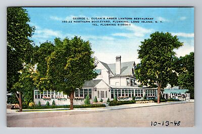 #ad Long Island NY New York Dugan#x27;s Amber Lantern Restaurant Vintage Postcard $6.99