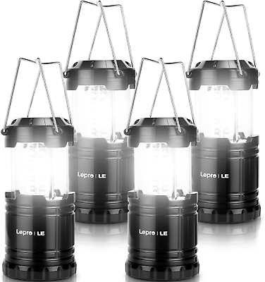 #ad LED Camping Lanterns Battery Powered Collapsible IPX4 Water Resistant Outdoor $43.85