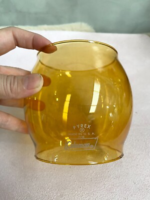 #ad Amber Glass Globe for Coleman 200a 242 249 Lantern Reproduction Borosilicate $42.00