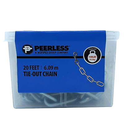 #ad Peerless Chain 20 Foot Heavy Duty Tie Out Chain #4837060 $21.59