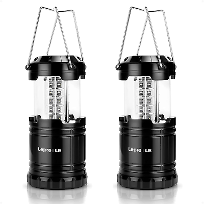 #ad LED Camping Lanterns Battery Powered Collapsible IPX4 Water Resistant Outdoor $33.99