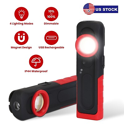 #ad LED Work Light Pocket Light Magnetic Flat EDC Flashlight Portable Flashlight US $17.99