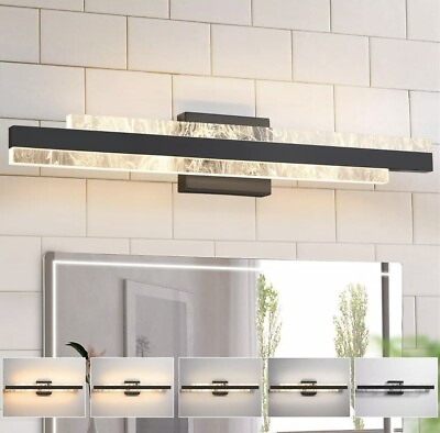 #ad Modern Bathroom Vanity Light: Matte Black 27 inch 28W Dimmable LED Bath Bar L... $69.00